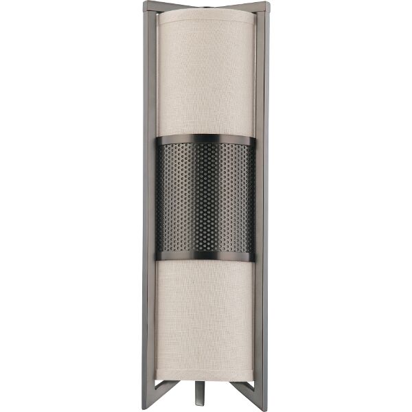 Nuvo Lighting 60/4439  Diesel - 3 Light Vertical Sconce with Khaki Fabric Shade in Hazel Bronze Finish